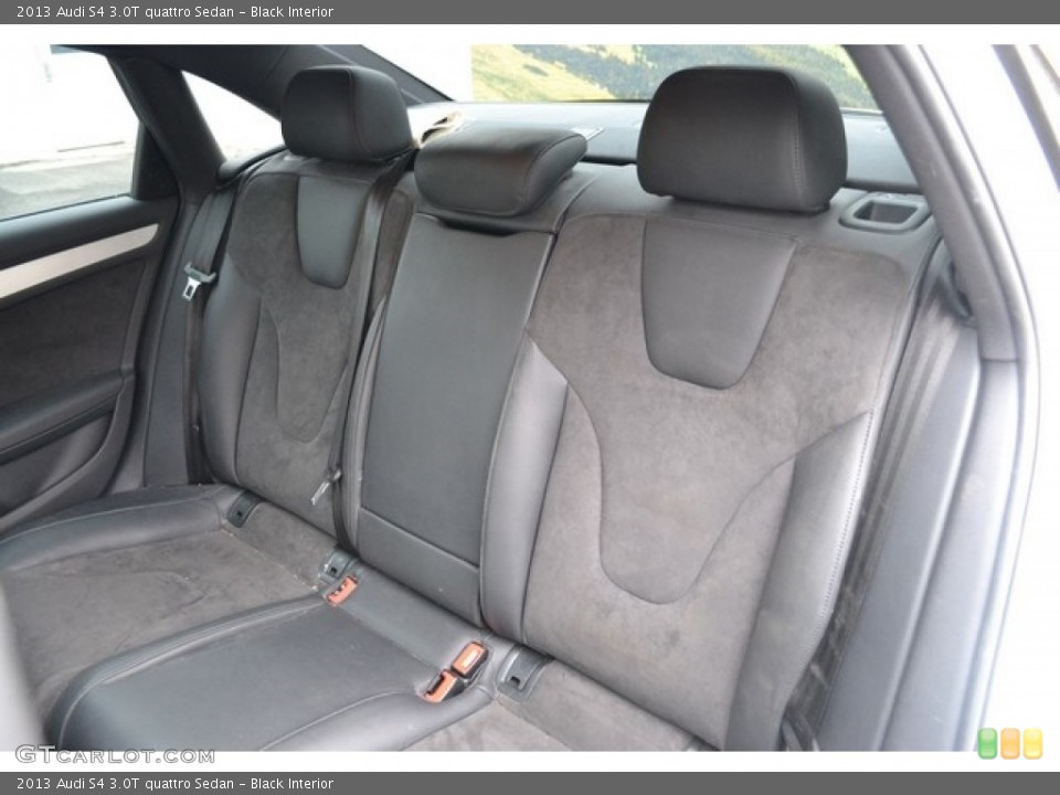 Black Interior Rear Seat for the 2013 Audi S4 3.0T quattro Sedan #114113027