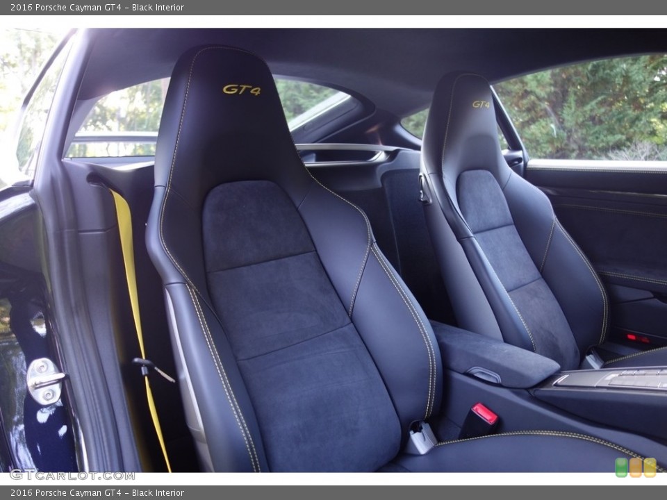 Black Interior Front Seat for the 2016 Porsche Cayman GT4 #114114688