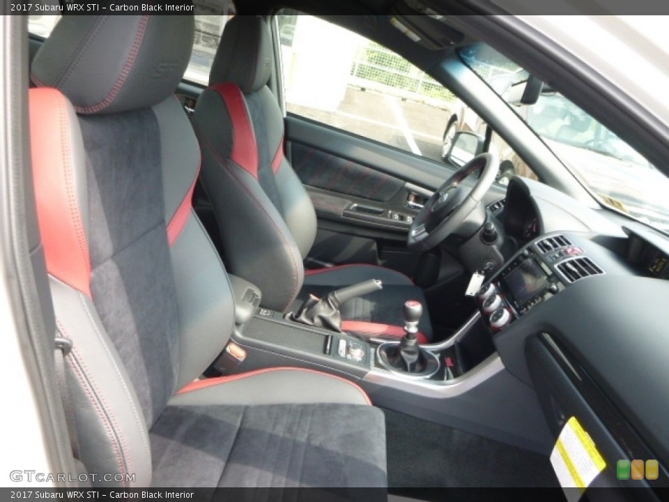 Carbon Black Interior Front Seat for the 2017 Subaru WRX STI #114115576