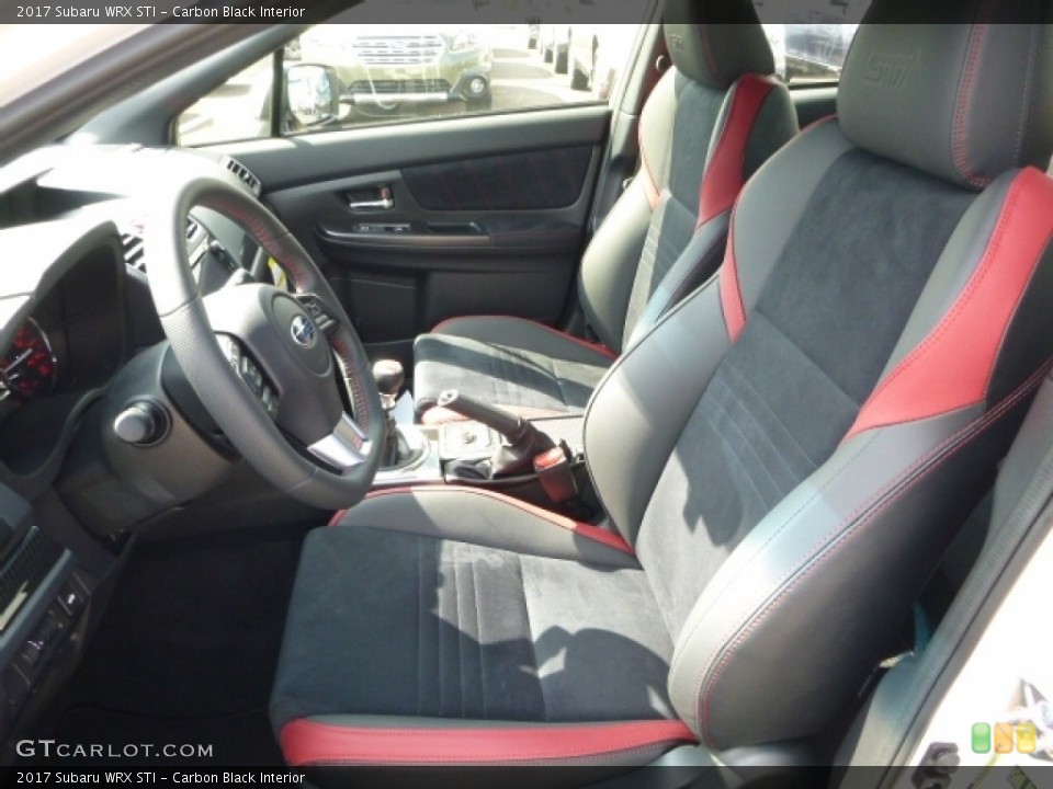 Carbon Black Interior Front Seat for the 2017 Subaru WRX STI #114115801