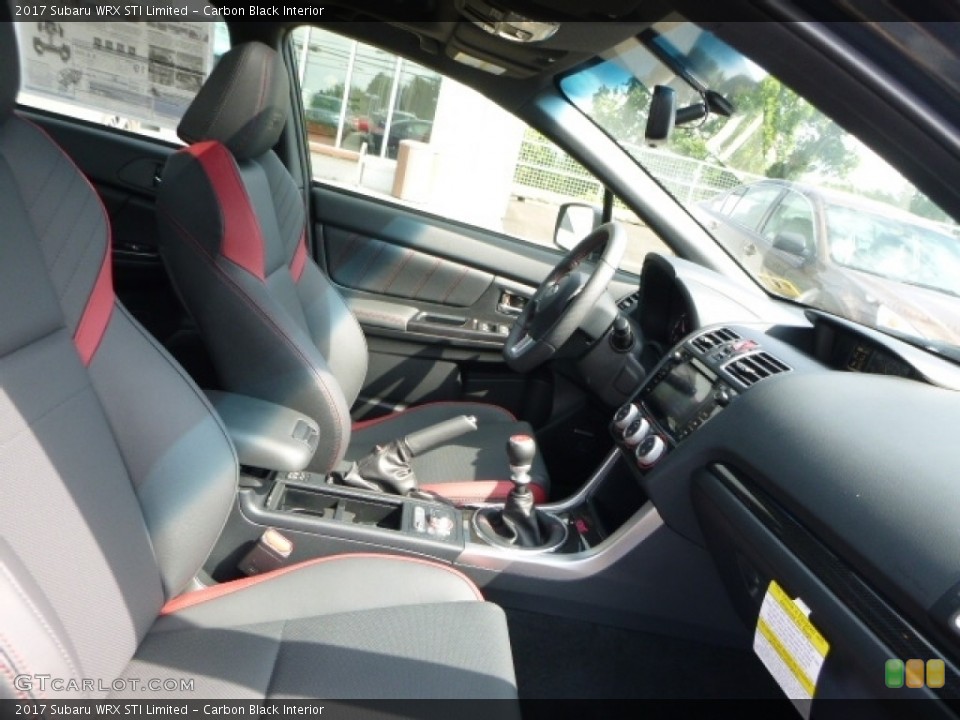 Carbon Black Interior Front Seat for the 2017 Subaru WRX STI Limited #114115996