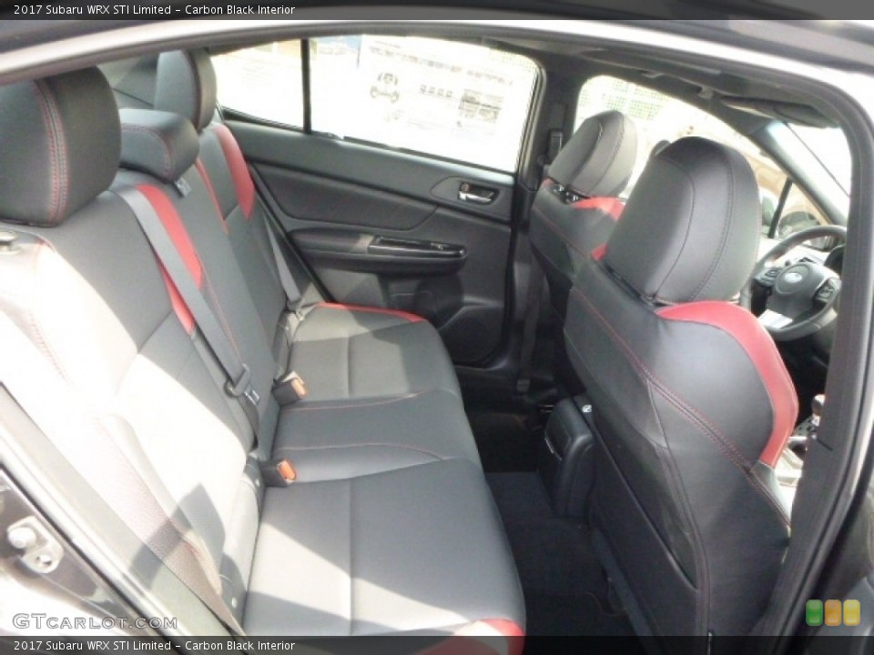 Carbon Black Interior Rear Seat for the 2017 Subaru WRX STI Limited #114116059