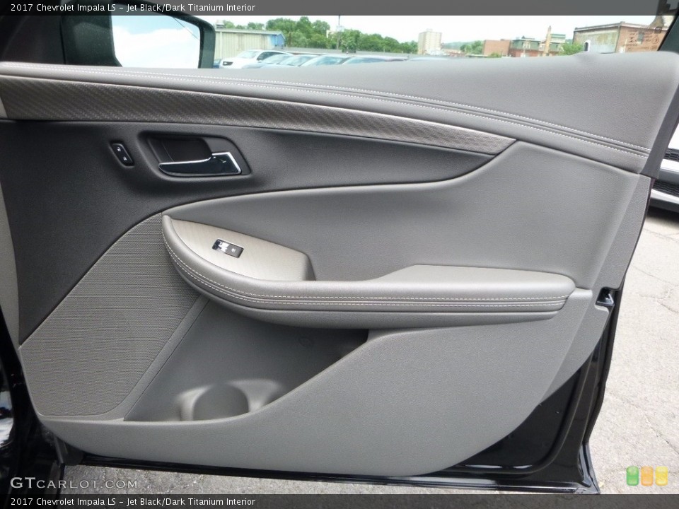 Jet Black/Dark Titanium Interior Door Panel for the 2017 Chevrolet Impala LS #114123007