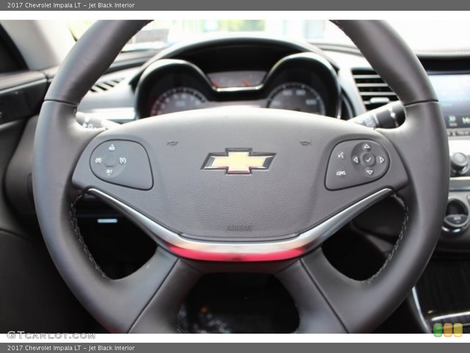 Jet Black Interior Steering Wheel for the 2017 Chevrolet Impala LT #114124422