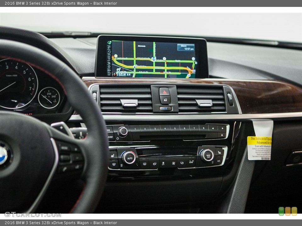 Black Interior Controls for the 2016 BMW 3 Series 328i xDrive Sports Wagon #114138049