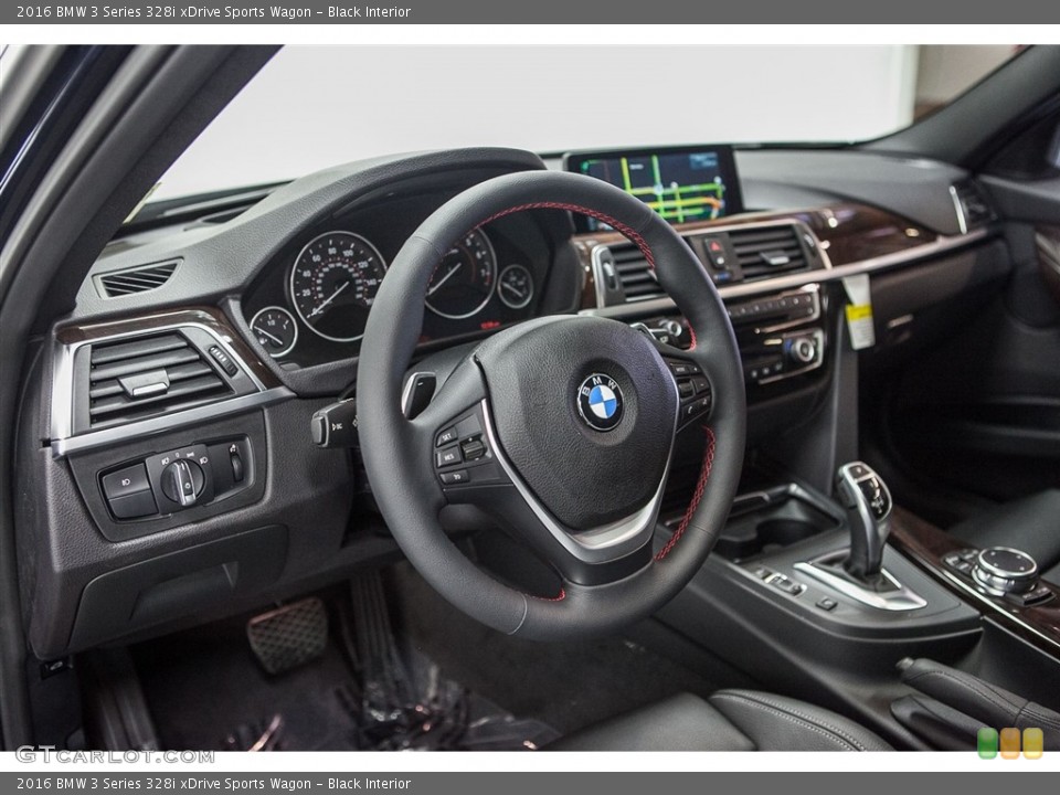 Black Interior Dashboard for the 2016 BMW 3 Series 328i xDrive Sports Wagon #114138070
