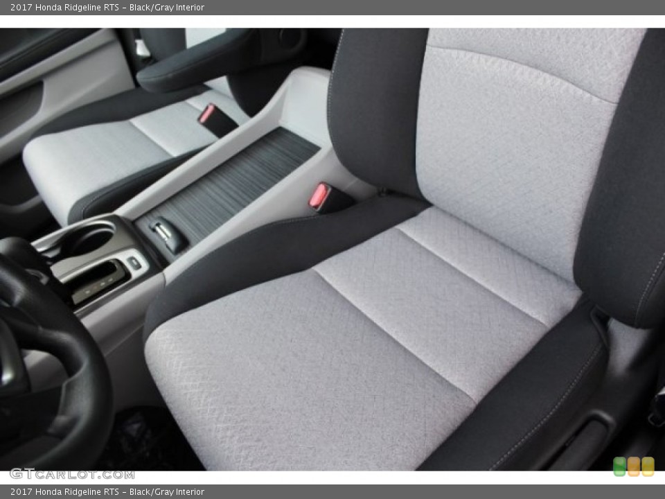 Black/Gray Interior Front Seat for the 2017 Honda Ridgeline RTS #114143920