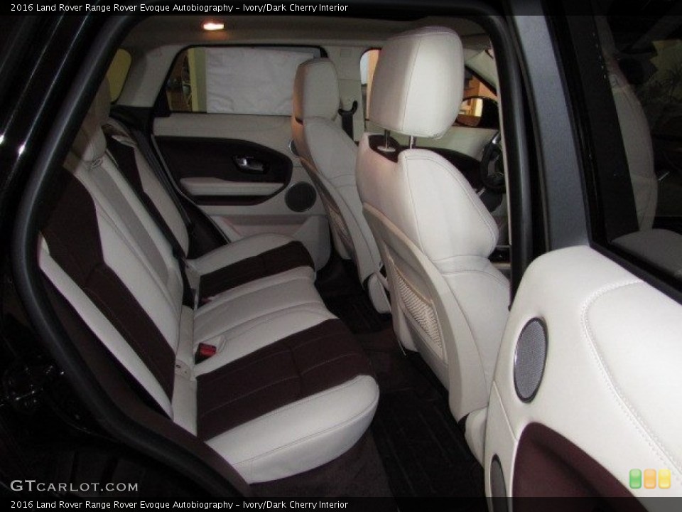 Ivory/Dark Cherry Interior Rear Seat for the 2016 Land Rover Range Rover Evoque Autobiography #114161991