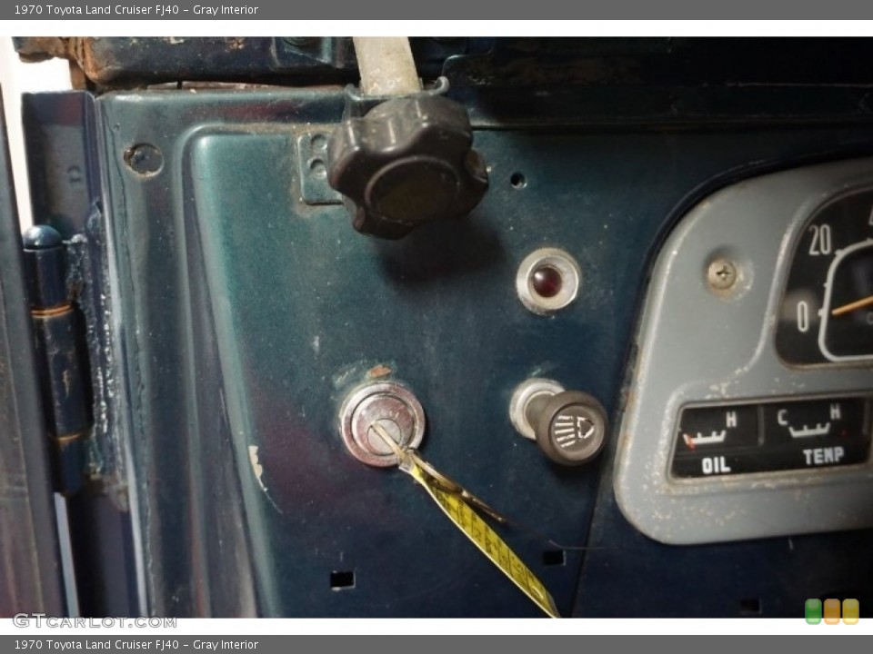 Gray Interior Controls for the 1970 Toyota Land Cruiser FJ40 #114175522