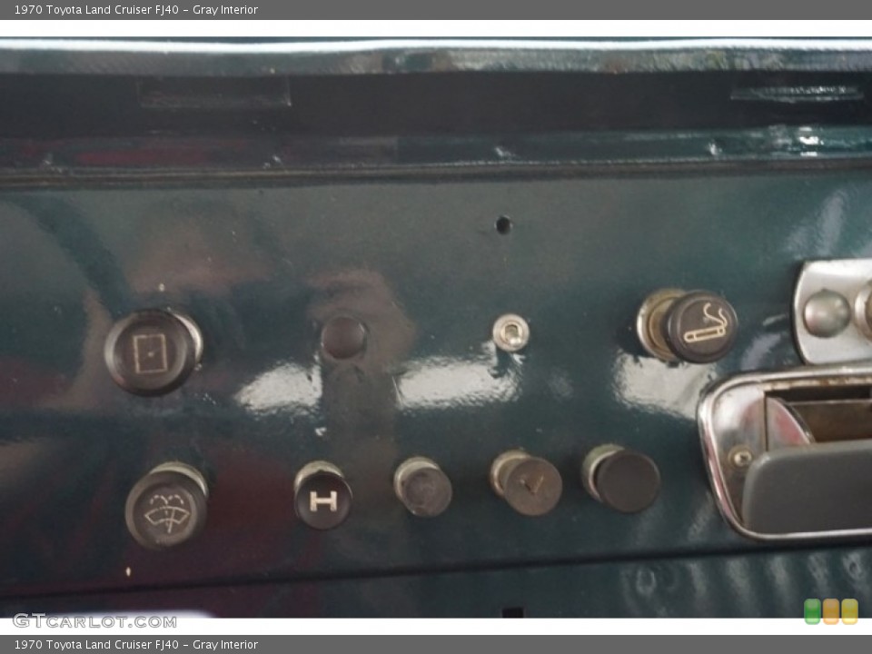 Gray Interior Controls for the 1970 Toyota Land Cruiser FJ40 #114175534