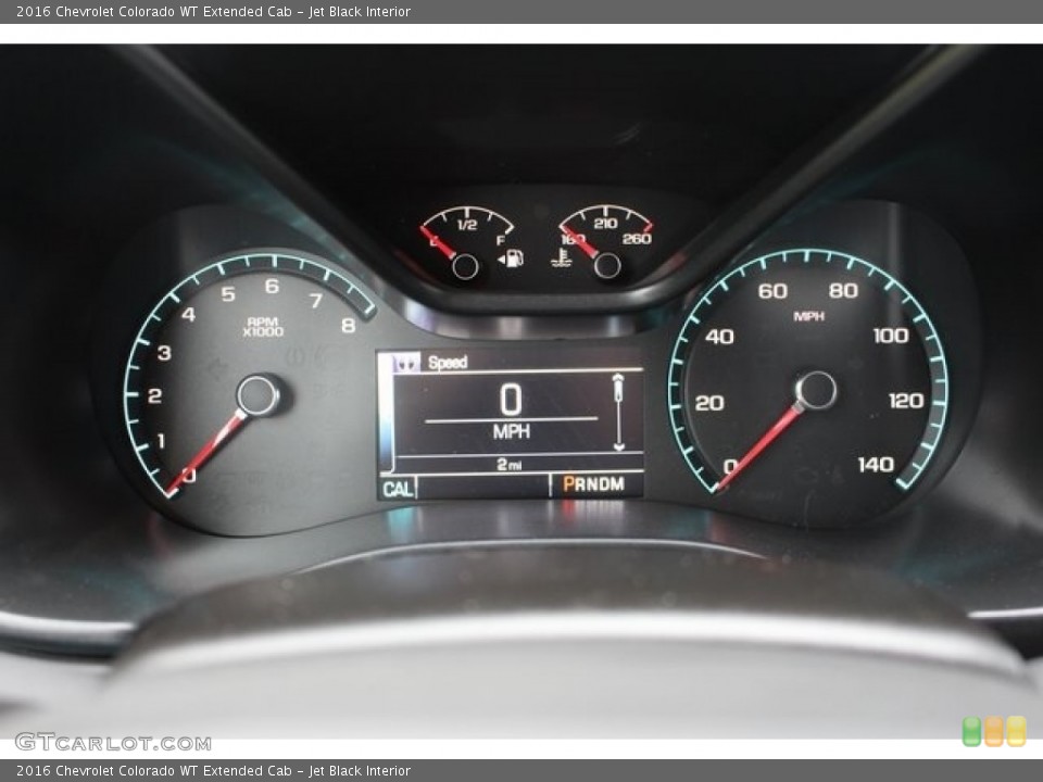 Jet Black Interior Gauges for the 2016 Chevrolet Colorado WT Extended Cab #114177817