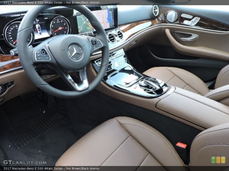 Nut Brown/Black Interior Photo for the 2017 Mercedes-Benz E 300 4Matic Sedan #114181276