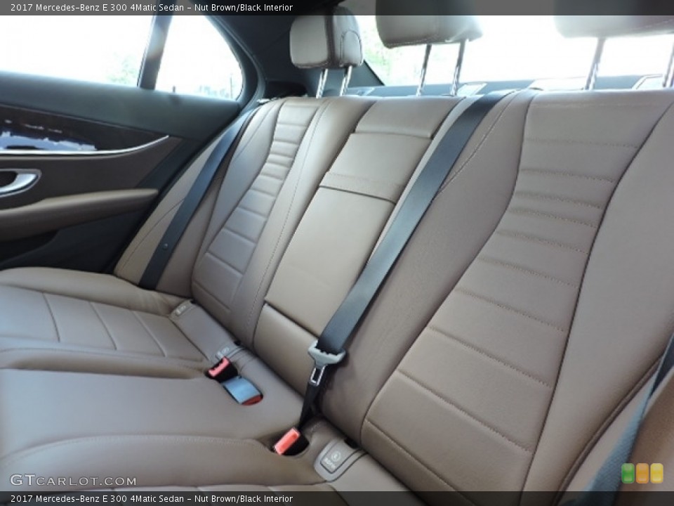 Nut Brown/Black Interior Rear Seat for the 2017 Mercedes-Benz E 300 4Matic Sedan #114181294