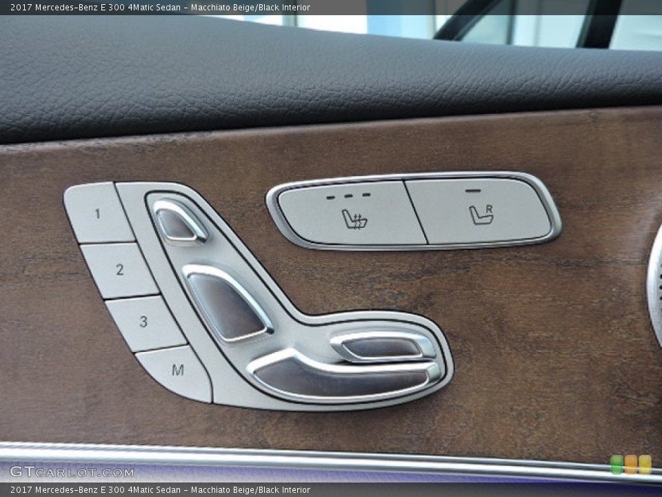 Macchiato Beige/Black Interior Controls for the 2017 Mercedes-Benz E 300 4Matic Sedan #114182146