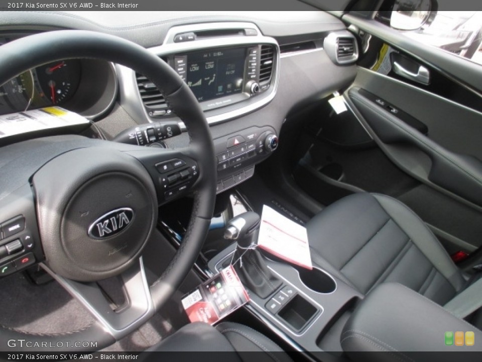 Black Interior Front Seat for the 2017 Kia Sorento SX V6 AWD #114187633