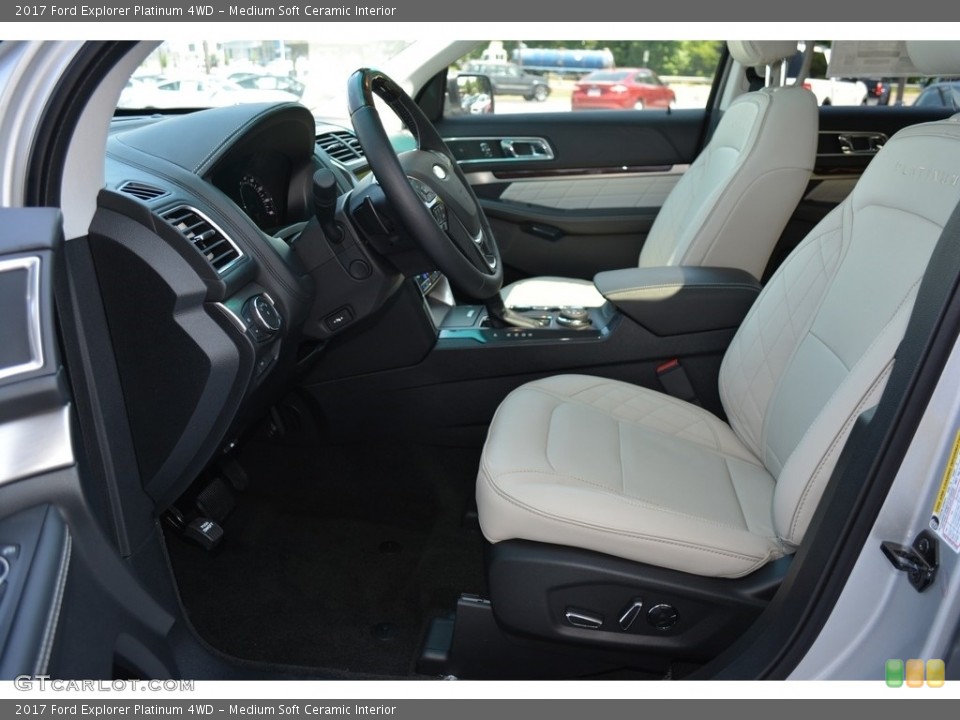 Medium Soft Ceramic Interior Front Seat for the 2017 Ford Explorer Platinum 4WD #114197109