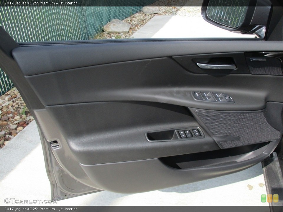 Jet Interior Door Panel for the 2017 Jaguar XE 25t Premium #114220710