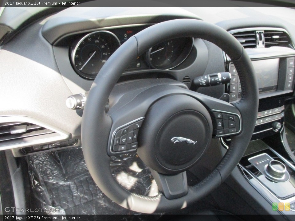 Jet Interior Steering Wheel for the 2017 Jaguar XE 25t Premium #114220791