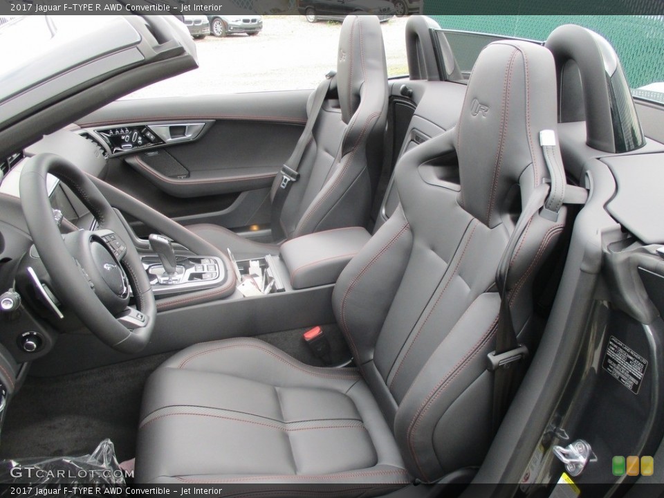 Jet Interior Front Seat for the 2017 Jaguar F-TYPE R AWD Convertible #114221298