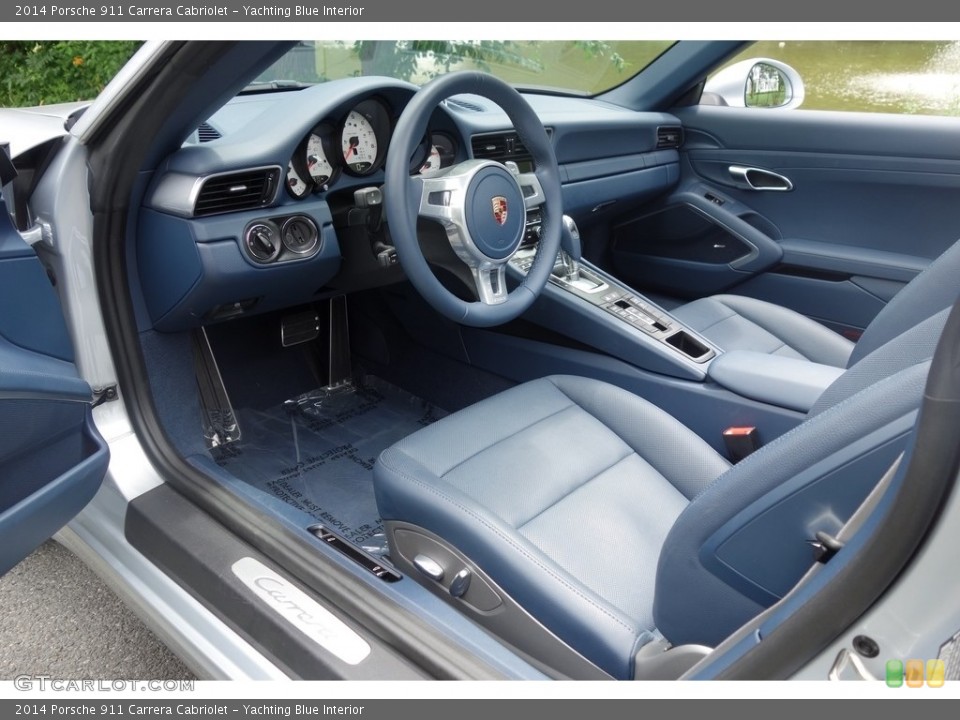Yachting Blue Interior Photo for the 2014 Porsche 911 Carrera Cabriolet #114221889
