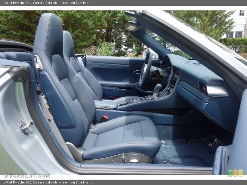 Yachting Blue Interior Front Seat for the 2014 Porsche 911 Carrera Cabriolet #114222021