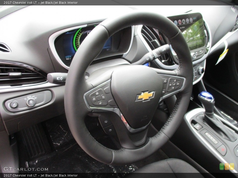 Jet Black/Jet Black Interior Steering Wheel for the 2017 Chevrolet Volt LT #114229017