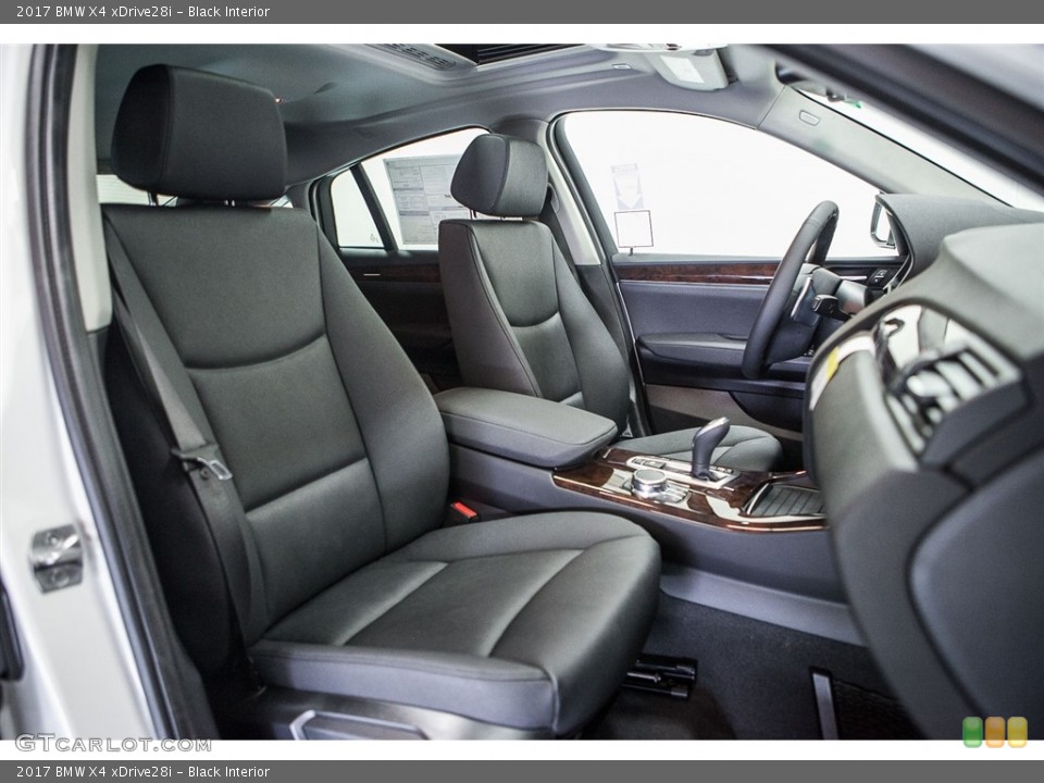 Black Interior Front Seat for the 2017 BMW X4 xDrive28i #114233427