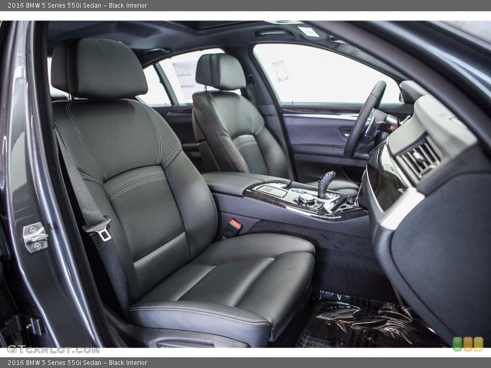Black Interior Photo for the 2016 BMW 5 Series 550i Sedan #114235314