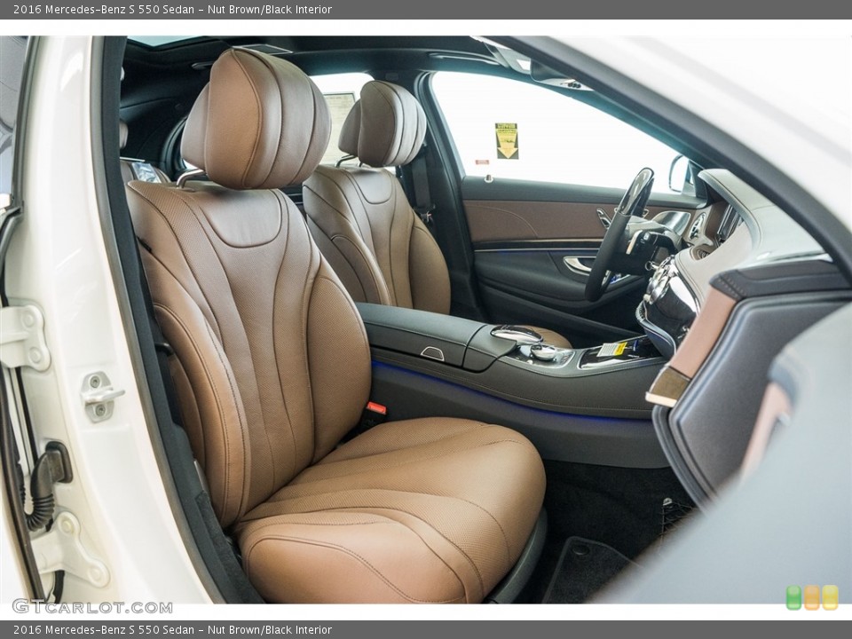 Nut Brown/Black Interior Photo for the 2016 Mercedes-Benz S 550 Sedan #114269432