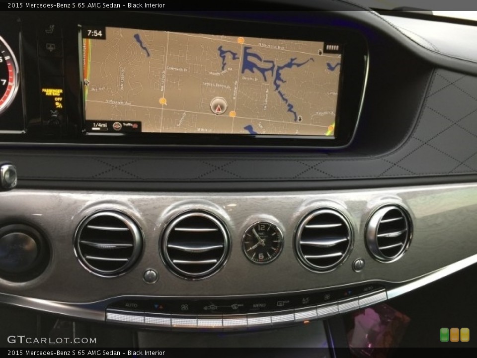 Black Interior Controls for the 2015 Mercedes-Benz S 65 AMG Sedan #114280691