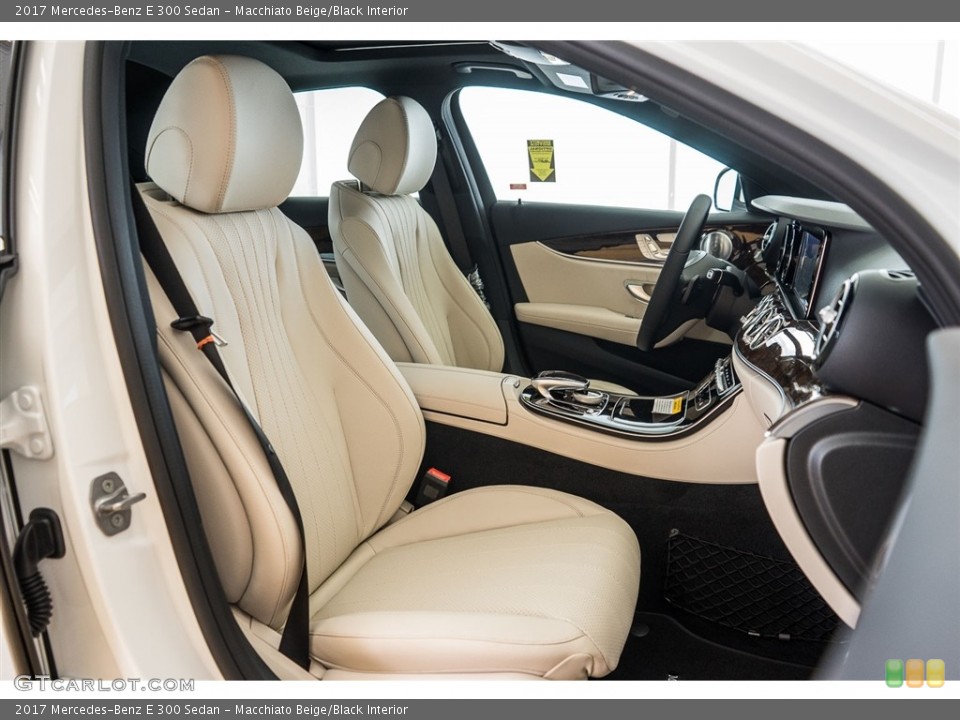 Macchiato Beige/Black Interior Photo for the 2017 Mercedes-Benz E 300 Sedan #114289070