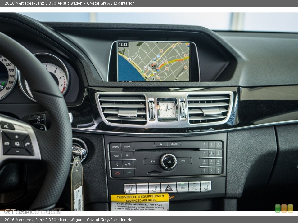 Crystal Grey/Black Interior Navigation for the 2016 Mercedes-Benz E 350 4Matic Wagon #114291010