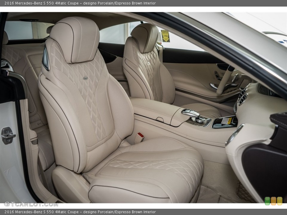 designo Porcelain/Espresso Brown Interior Photo for the 2016 Mercedes-Benz S 550 4Matic Coupe #114292031