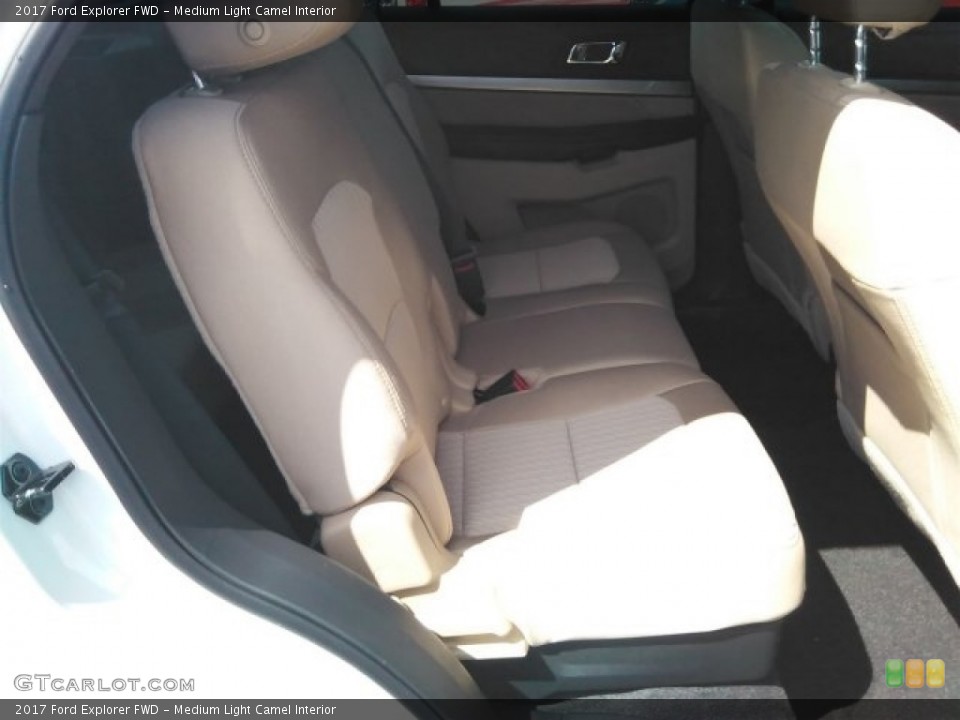 Medium Light Camel Interior Rear Seat for the 2017 Ford Explorer FWD #114305962