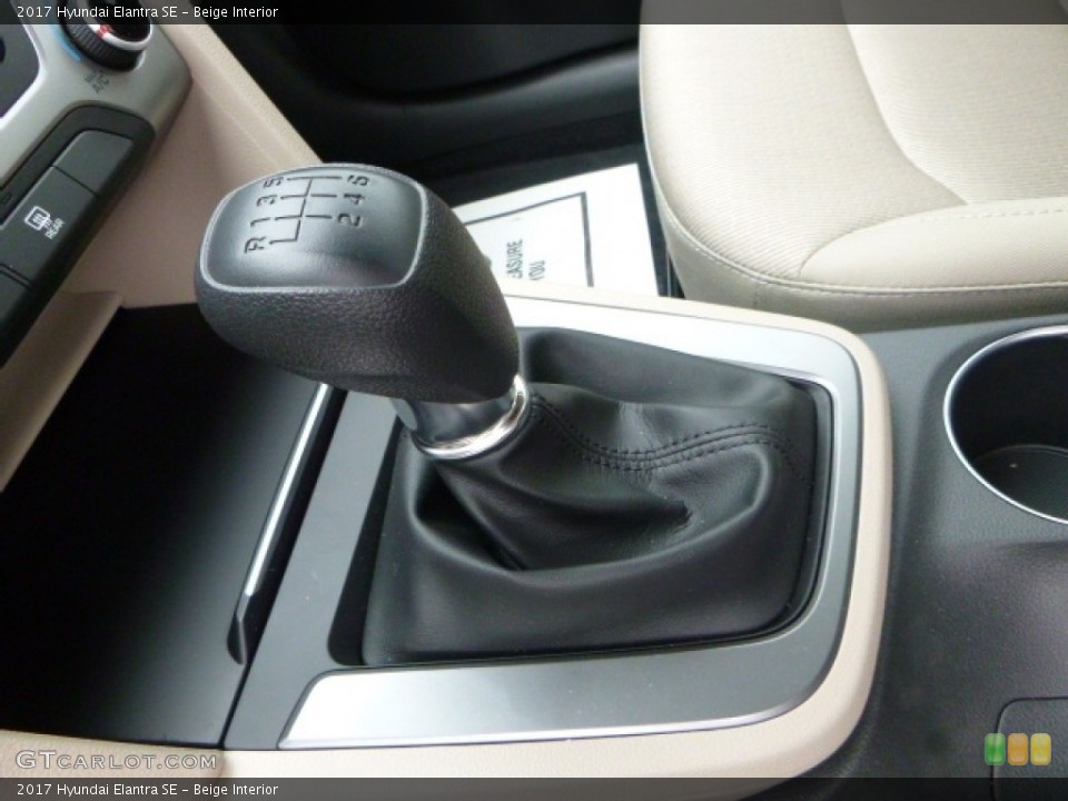 Beige Interior Transmission for the 2017 Hyundai Elantra SE #114317971