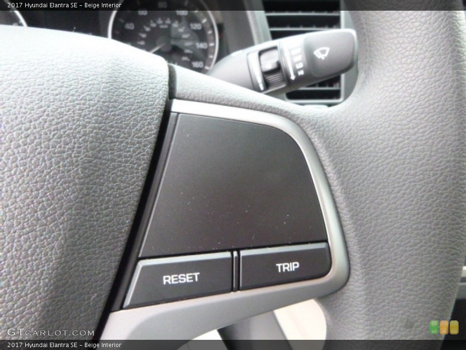 Beige Interior Controls for the 2017 Hyundai Elantra SE #114318004