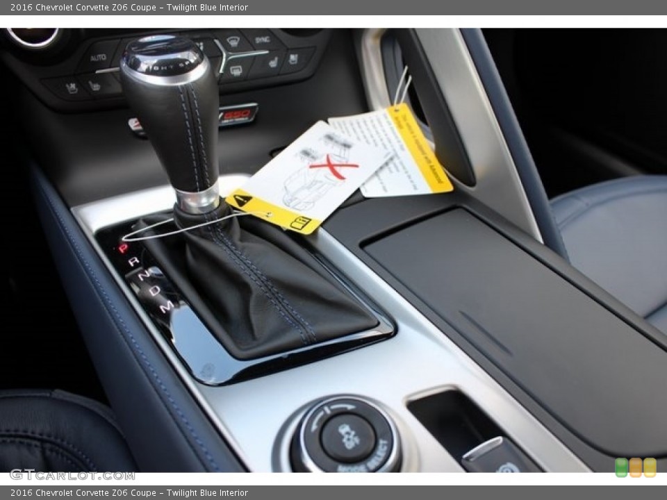Twilight Blue Interior Transmission for the 2016 Chevrolet Corvette Z06 Coupe #114320410