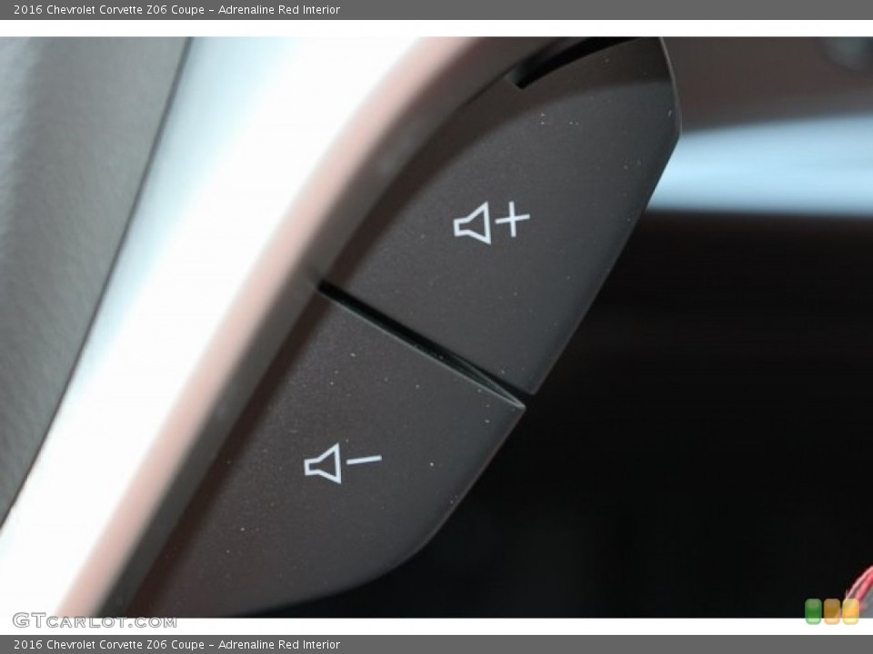 Adrenaline Red Interior Controls for the 2016 Chevrolet Corvette Z06 Coupe #114320674