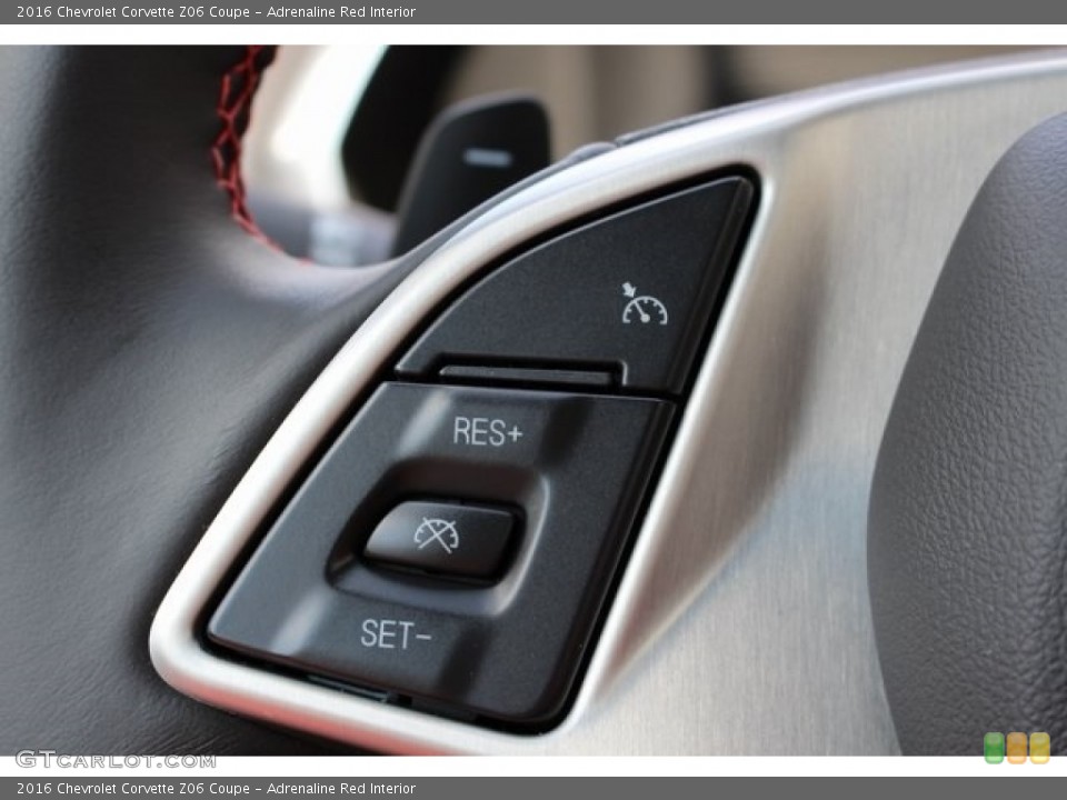 Adrenaline Red Interior Controls for the 2016 Chevrolet Corvette Z06 Coupe #114320686