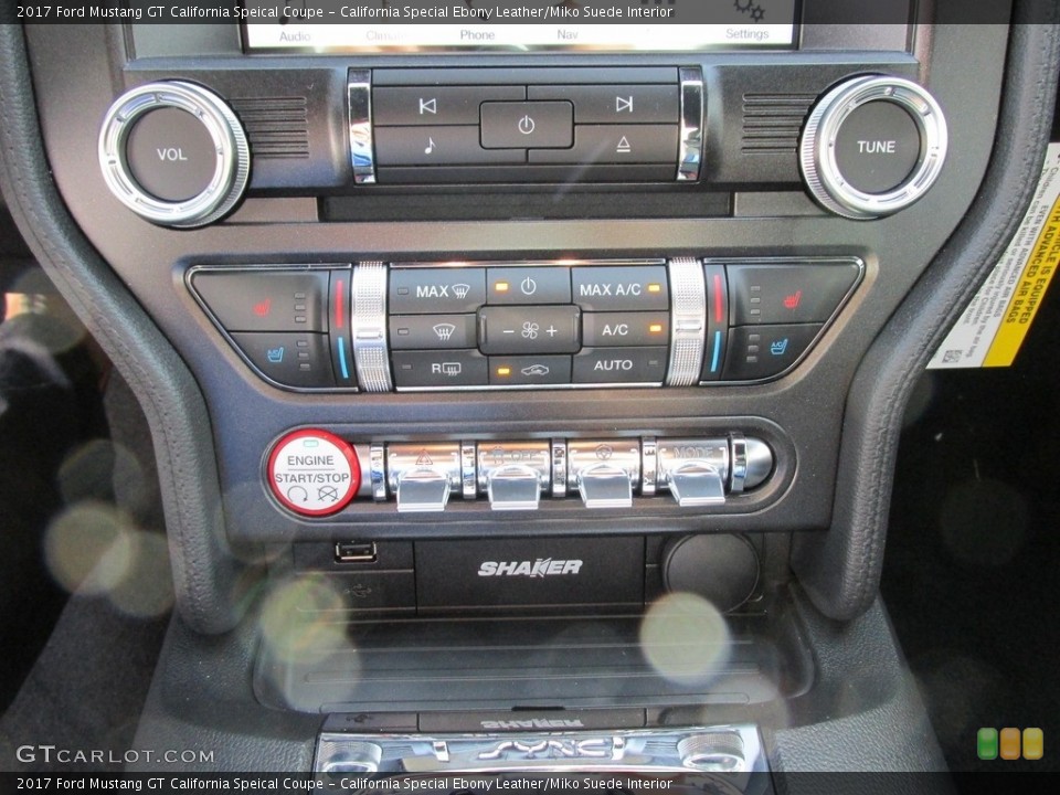 California Special Ebony Leather/Miko Suede Interior Controls for the 2017 Ford Mustang GT California Speical Coupe #114322507