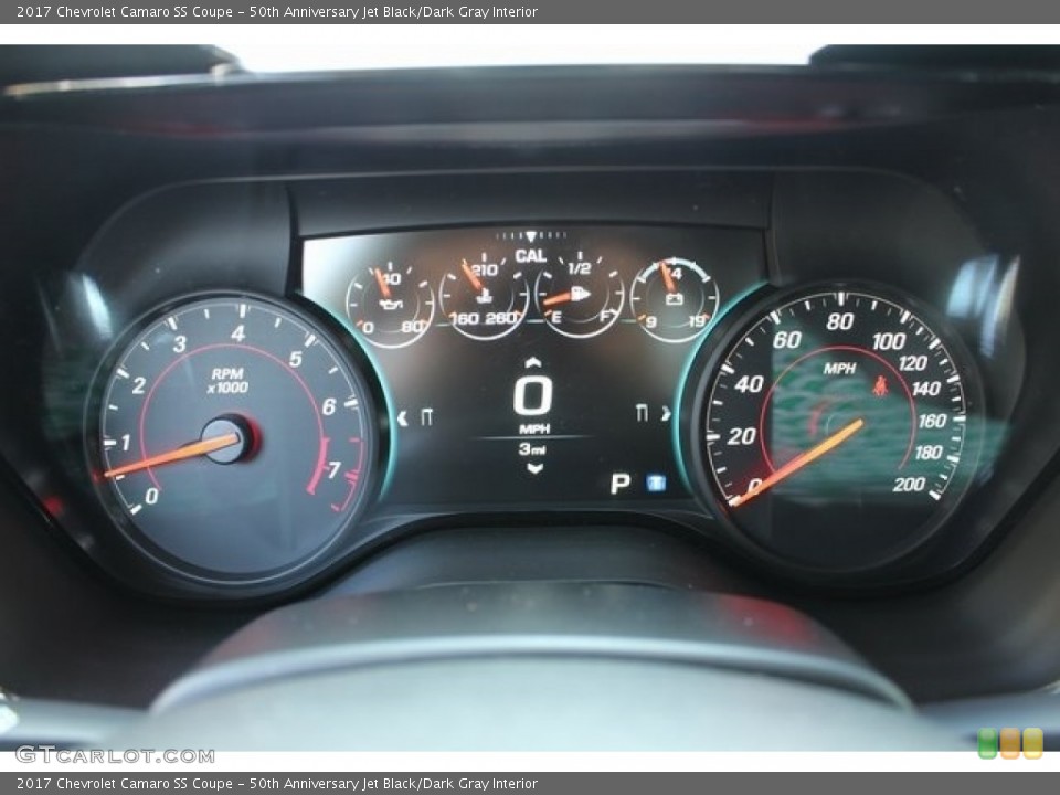 50th Anniversary Jet Black/Dark Gray Interior Gauges for the 2017 Chevrolet Camaro SS Coupe #114331929