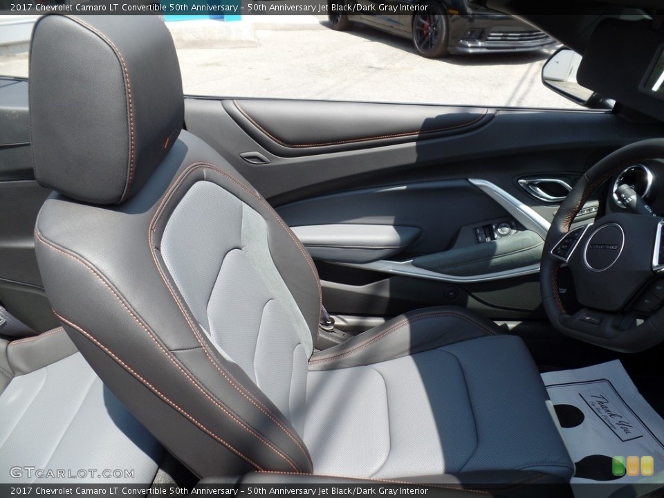 50th Anniversary Jet Black/Dark Gray Interior Front Seat for the 2017 Chevrolet Camaro LT Convertible 50th Anniversary #114344853