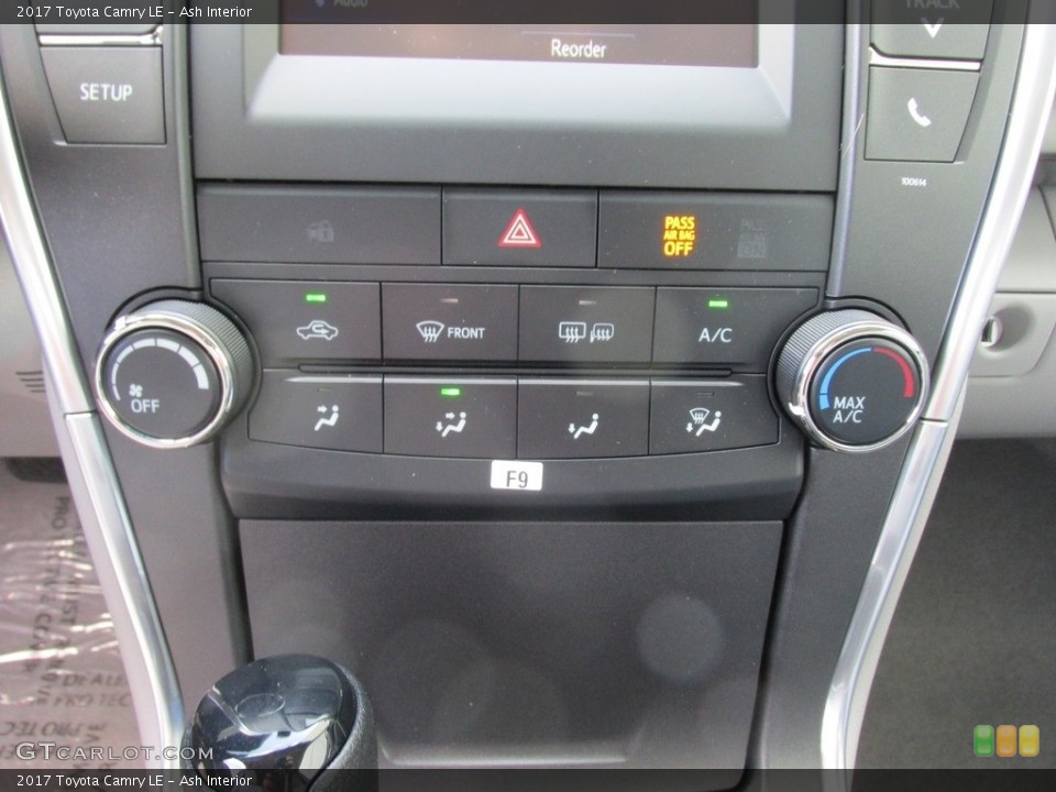 Ash Interior Controls for the 2017 Toyota Camry LE #114353343
