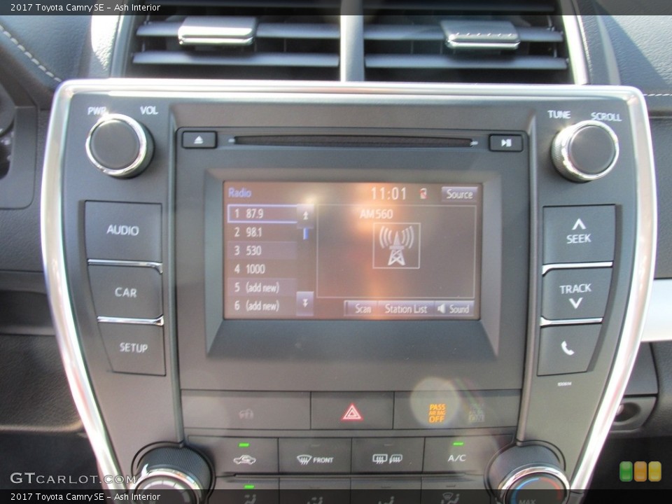 Ash Interior Controls for the 2017 Toyota Camry SE #114353529