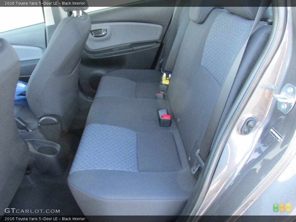 Black Interior Rear Seat for the 2016 Toyota Yaris 5-Door LE #114354039