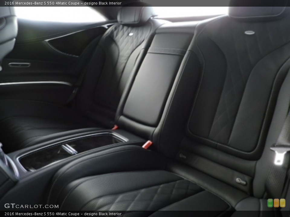 designo Black Interior Rear Seat for the 2016 Mercedes-Benz S 550 4Matic Coupe #114384931