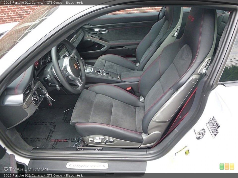 Black Interior Front Seat for the 2015 Porsche 911 Carrera 4 GTS Coupe #114388357