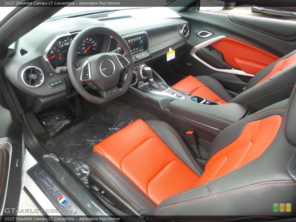 Adrenaline Red Interior Photo for the 2017 Chevrolet Camaro LT Convertible #114390289