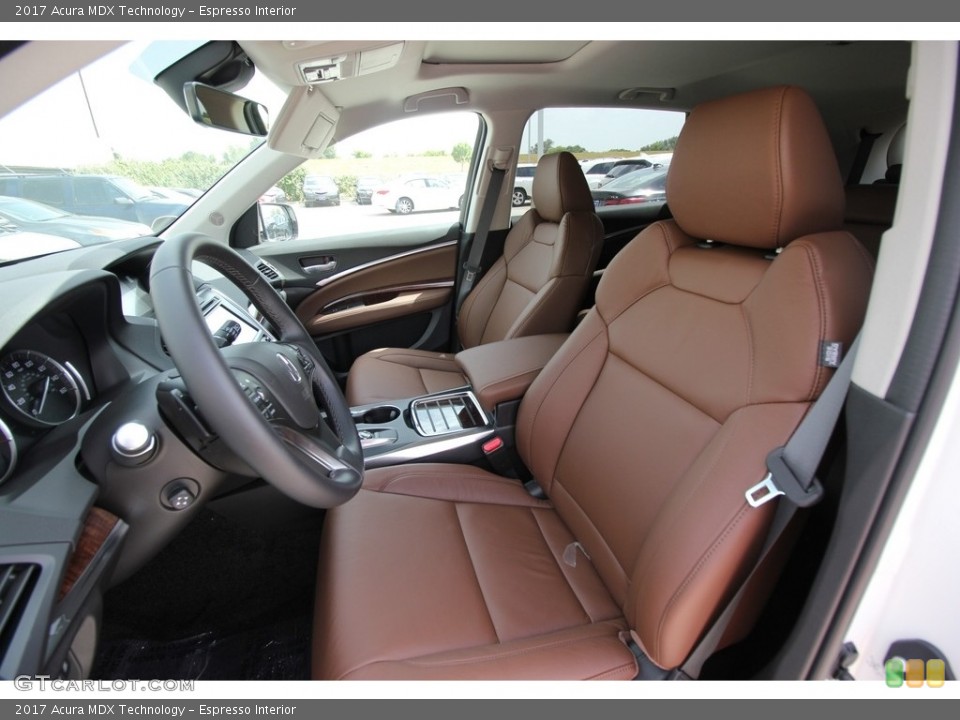 Espresso Interior Front Seat for the 2017 Acura MDX Technology #114425932