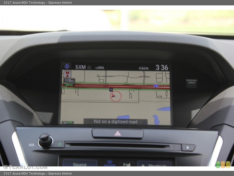 Espresso Interior Navigation for the 2017 Acura MDX Technology #114426228
